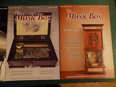 4 Musical Box Society GB 2023 Magazines Polyphon Barrel Organ Organette Cylinder • $25.27