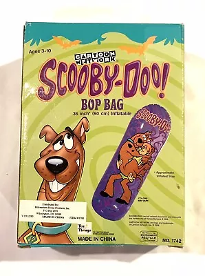 Vintage 1998 Scooby Doo Bop Bag Punching Bag 36 Inch Inflatable Brand New • $25.99