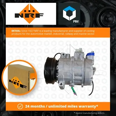 $423.13 • Buy Air Con Compressor Fits AUDI A6 C5 2.7 97 To 05 AC Conditioning NRF 4B0260805B