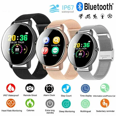 $26.99 • Buy P8Y Bluetooth Waterproof Smart Watch Heart-Rate Blood Pressure Monitor Bracelet