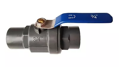 £6.99 • Buy PP Female Stopcock With Internal Stainless Steel Ball Valve & Handle (3/4 Bsp)