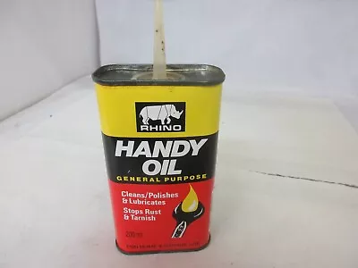 Vintage Advertising  Rhino Handy 200ml  Oiler  Garage Shop  C-735 • $75