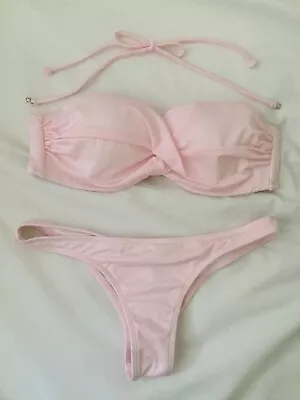 Victoria’s Secret - Light Pink Push Up Bikini - Top Size 12B Bottom Size XS  • $80