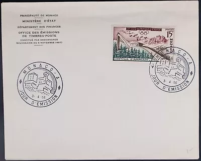 MayfairStamps Monaco FDC 1956 Cortina Olympics First Day Cover Aaj_35309 • $1