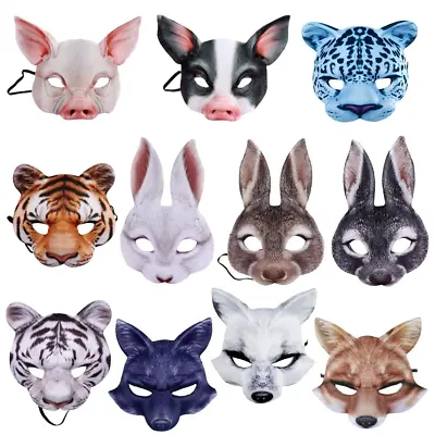 Mask Kids Animal Masks Pig Rabbit Tiger Childrens Masks Costume • $17.76