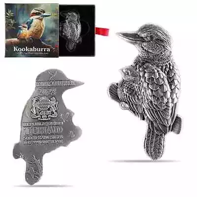 2024 Chad 1 Oz Silver Kookaburra Shaped High Relief Coin .999 Fine • $84.99