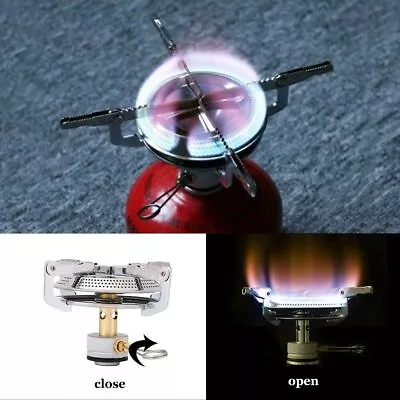 Single Burner Camping Stove Portable Propane Gas Outdoor Picnic Mini BBQ Kitchen • $15.43