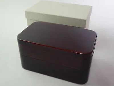 Kiso Lacquer Ware Two-tiered Bento Box  Harunoya Lacquer Ware Studio • $68