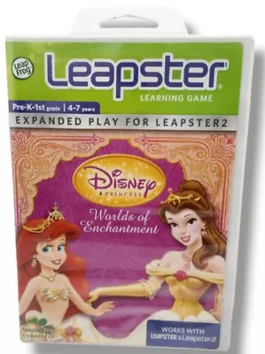 New Leap Frog Leapster - Disney Princess:  Worlds Of Enchantment Leapster 1 & 2 • $25