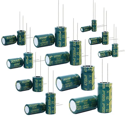 £64.68 • Buy 6.3V~450V High Frequency LOW ESR Radial Electrolytic Capacitor 1uF To 22000uF