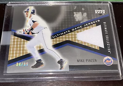 Upper Deck Ultimate Collection Mike Piazza Jersey Relic GU SP /99 Mets All Star • $19.99