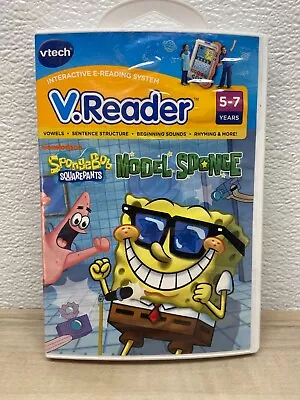 Vtech V.Reader Sponge Bob Squarepants Model Sponge E-Reading System Book • $6.99