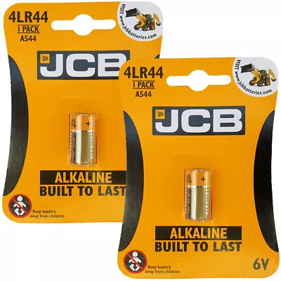 2 X JCB 4LR44 476A A544 PX28A 6V Alkaline Batteries • £3.99