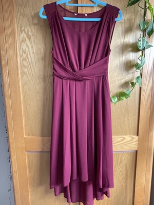 £9.99 • Buy New Look Burgundy Red Dress With High Low Hem