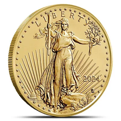 2024 1/4 Oz American Gold Eagle Coin (BU) • $675.31