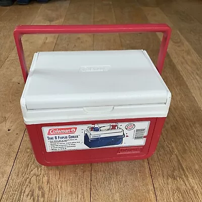 Vintage 1990s Coleman Beer Can Cooler Cool Box Take 6 Camping VW Model 5205 Flip • £20