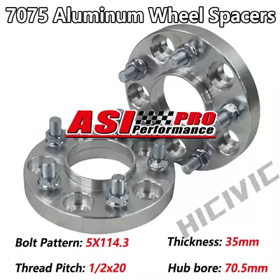 2X35mm 5x114.3 Wheel Spacers For FORD Falcon XT XF EA EB ED EF EL To BA BF FG AU • $89