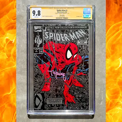 🔥 Spider-Man #1 CGC 9.8 Signed By Todd McFarlane – Iconic Silver Edition 🔥 • $400