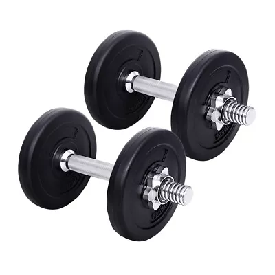 10KG Dumbbells Dumbbell Set Weight Training Plates Home Gym Fitness Exercise • $42.50