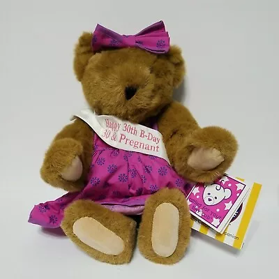 Vermont Teddy Bear CO Pregnancy Announcement  IT'S A  Happy 30th B-day Brown • $29.95