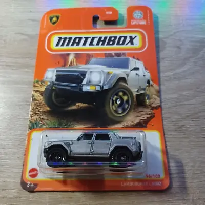 Matchbox 2023 New Models 1/64 Diecast Silver Lamborghini LM002 • $2.25