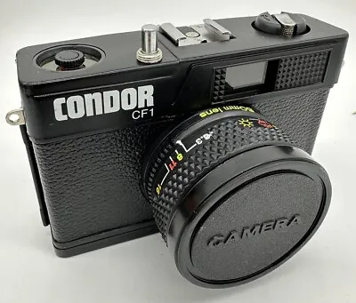 CF-1 CONDOR CAMERA PLASTIC ALL BLACK VINTAGE ANTIQUE 35mm FILM F6.3 50mm NEW • $85