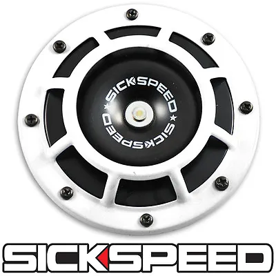 Sickspeed White Super Loud Compact Electric Blast Tone Horn Car Suv 12v P4 • $16.90