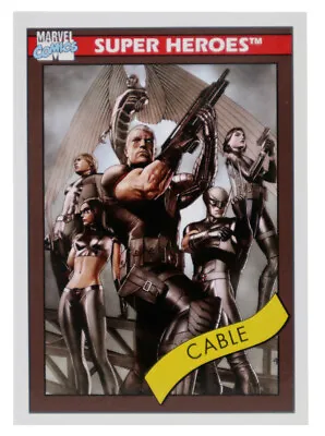2013 Fleer Marvel Retro Cable 1990 Marvel Universe Impel Insert Card #1 • $149.95