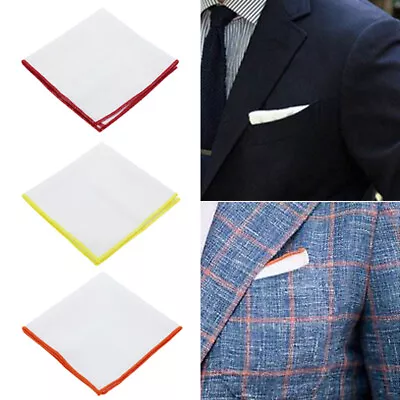 Mens/Gentlemens White Tartan Handkerchiefs 100% Cotton Assorted Colours • £2.51