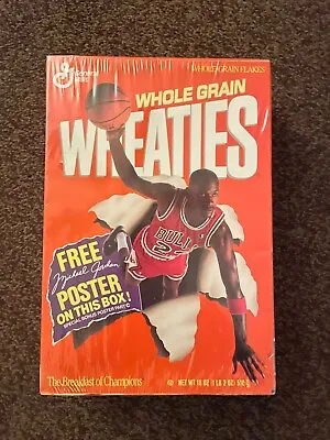 🏀 Michael Jordan 1998 Wheaties Box With Poster Part C; Unopened Cereal Box🏀 • $16.99