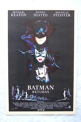 Batman Returns Lobby Card Movie Poster Michael Keaton Danny Devito • $8.49