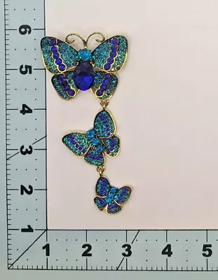 Butterfly Brooch Pin Costume Fashion Jewelry • $19.99