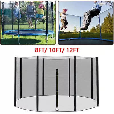 Trampoline Replacement Safety Enclousure Net For 6/8 Straight Poles Round Frame • $39.99