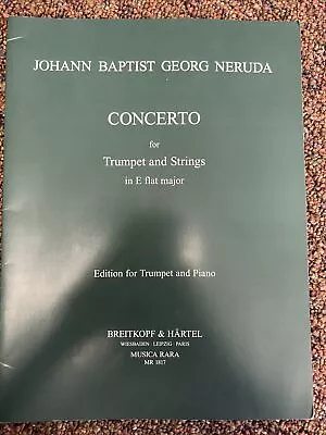 Concerto In Es-Dur / In E Flat Major Trumpet And Piano Piano Reduction  Johann B • $12