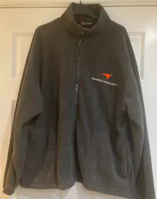 McLaren Mercedes Formula  One Grey Fleece Jacket - Size L  (XL - 2XL) • £30