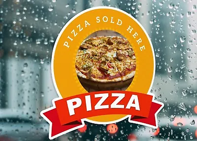 £31.89 • Buy Pizza Sold Here Delicious Business Large Self Adhesive Window Shop Sign 3229