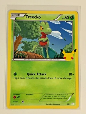 $0.99 • Buy 2021 Pokemon 25th Anniversary Mcdonalds Promo 3/25 TREECKO Non Holo