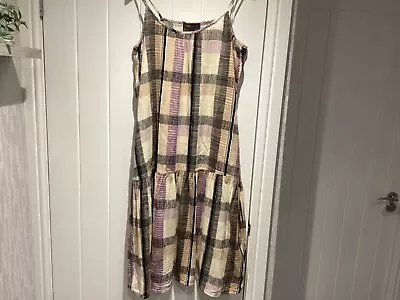 Marks And Spencer Ladies Sundress Size 16 Beige/black • £6.50