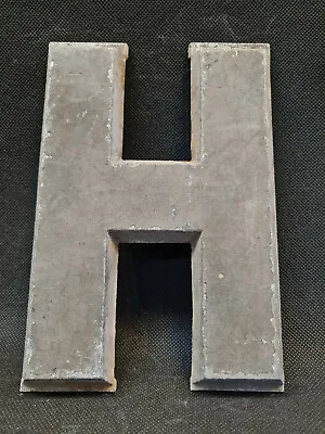 Vintage DRIVE-IN Movie Theatre MARQUEE LETTER - H - Black Metal 22cm Cinema Sign • $9.96