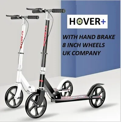 Folding Kick Scooter 2 Big Wheels Teens Adult Ride On WITH HAND Brake UKCA NEW • £44.99