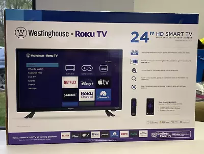 Westinghouse Smart 24 Inch LED HDTV Roku TV - WR24HX2210 - W/ ROKU Remote 720p • $89.50