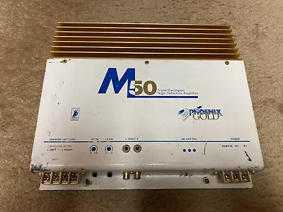 OLD SCHOOL Phoenix Gold M50 Car Audio 2 Channel Amp Amplifier MADE IN USA! • $198.85