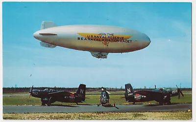 Us Navy Lakehurst Nj Aviation Recruitment Blimp Helicoptor & Planes Circa 1964. • $12.99