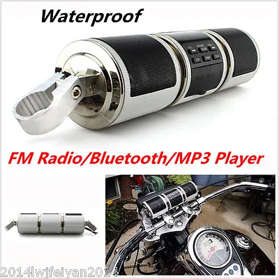 Waterproof Motorcycle Scooter Audio System Radio FM Bluetooth MP3 Player Speaker • $59.99