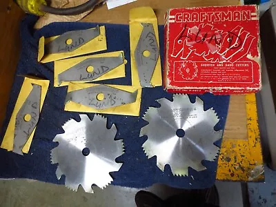 Craftsman Groover & Dado Cutters 9-4875 5/8  Arbor 7 Piece Set 6  Diameter • $15