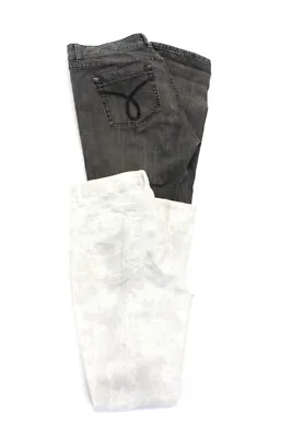 Calvin Klein Jeans Mens Cotton Spot Cuffed Buttoned Jeans Gray Size 31 32 Lot 2 • $40.81