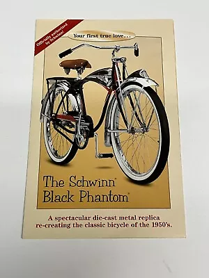 Danbury Mint The Schwinn Black Phantom Bicycle Brochure • $15