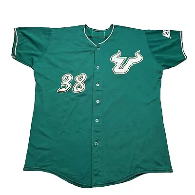 USF South Florida Bulls Vintage Game Used Baseball Jersey Uniform Authentic 43 • $39