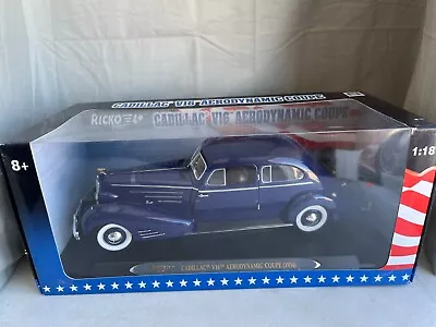 1/18 Ricko 1934 Cadillac V16 Aerodynamic Coupe Blue Nice • $119.99