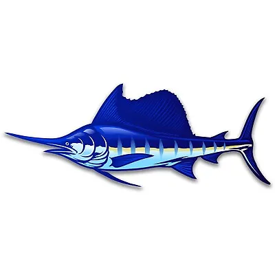 Sailfish Sticker Big Game Decals Fish Marlin Vinyl Boat Car Waterproof Vehicle • $3.99